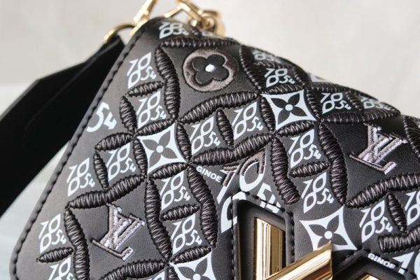 ルイヴィトン アウトレット 店舗 VUITTON ショルダーバッグ Since 1854 ツイストMM M57442 ブラック N品 - 画像 (7)
