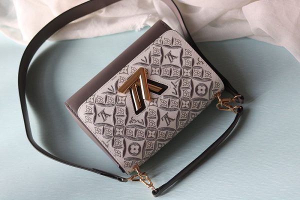ルイヴィトン アウトレット 店舗 VUITTON ショルダーバッグ Since 1854 ツイストMM lv301151 グレー N品 ショルダーバッグ レディース 斜めがけ 人気 - 画像 (8)