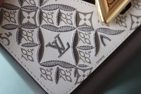 ルイヴィトン アウトレット 店舗 VUITTON ショルダーバッグ Since 1854 ツイストMM lv301151 グレー N品 ショルダーバッグ レディース 斜めがけ 人気 - 画像 (6)