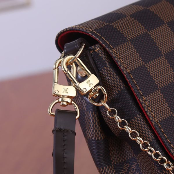 ルイヴィトン N41129 ダミエ・エベヌ フェイボリットMM ショルダーバッグ 2WAYバッグ N品 - 画像 (4)