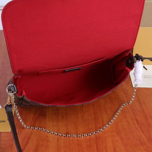 ルイヴィトン N41129 ダミエ・エベヌ フェイボリットMM ショルダーバッグ 2WAYバッグ N品 - 画像 (2)