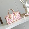 LOUIS VUITTON オンザゴー EW モノグラム・タイル キャンバス コーラル M25318 ルイヴィトン 超N品 - 画像 (8)