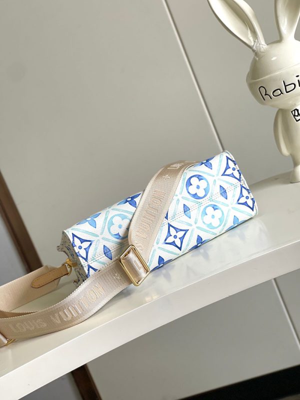 LOUIS VUITTON オンザゴー EW モノグラム・タイル キャンバス ラグーン ブルー lv301180 超N品 ルイヴィトンミニトートバッグ - 画像 (7)