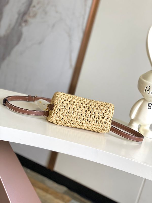 LOUIS VUITTON ナノ･スピーディ M83525 ナチュラル タン ラフィア 2WAY ハンドバッグ／ショルダーバッグ レディース - 画像 (7)