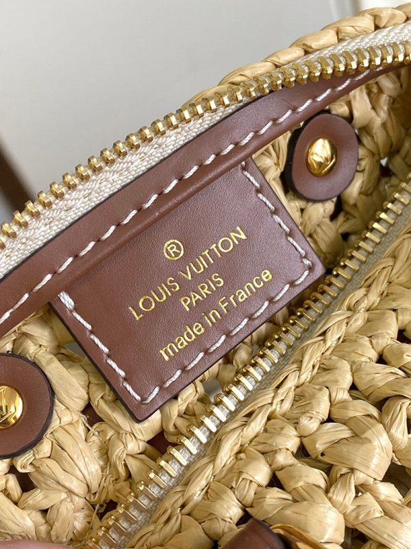 LOUIS VUITTON ナノ･スピーディ M83525 ナチュラル タン ラフィア 2WAY ハンドバッグ／ショルダーバッグ レディース - 画像 (3)
