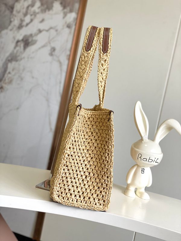LOUIS VUITTON オンザゴー MM M24723 ルイヴィトン トートバッグ 限定 ナチュラル タン ナチュラルラフィア 超N品 - 画像 (9)