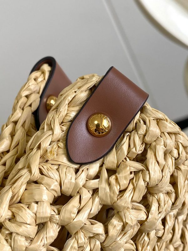 LOUIS VUITTON オンザゴー MM M24723 ルイヴィトン トートバッグ 限定 ナチュラル タン ナチュラルラフィア 超N品 - 画像 (5)