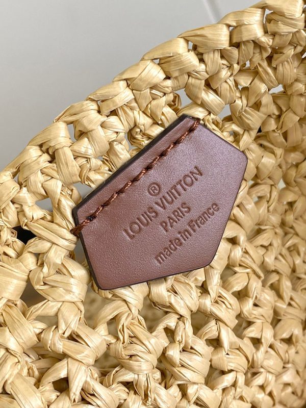 LOUIS VUITTON オンザゴー MM M24723 ルイヴィトン トートバッグ 限定 ナチュラル タン ナチュラルラフィア 超N品 - 画像 (4)