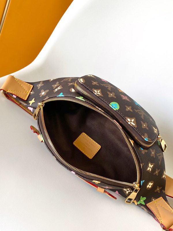 LOUIS VUITTON ルイヴィトン M24858 ラッシュ・バムバッグ モノグラム･クラギー ブラウン 超N品 - 画像 (4)