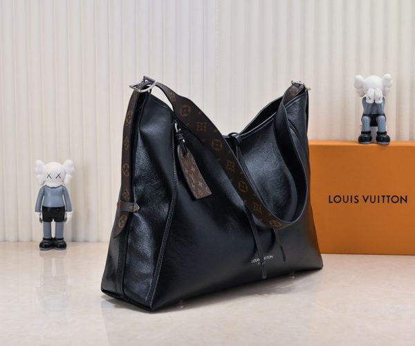 ルイヴィトン キャリーオール ダーク MM M25143 ショルダーバッグ ブラック N品 キャリーオールショルダーバッグ - 画像 (9)