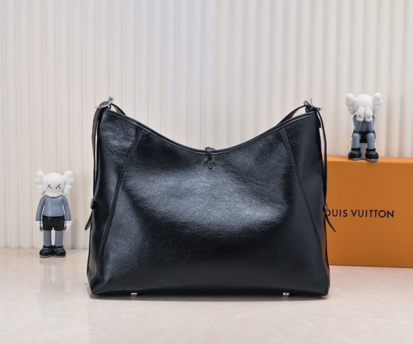 ルイヴィトン キャリーオール ダーク MM M25143 ショルダーバッグ ブラック N品 キャリーオールショルダーバッグ - 画像 (8)