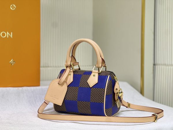ルイヴィトン アウトレット 店舗 LV スピーディ･バンドリエール 18 lv301209 ブルー N品 ルイヴィトン スピーディミニ - 画像 (7)