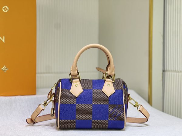 ルイヴィトン アウトレット 店舗 LV スピーディ･バンドリエール 18 lv301209 ブルー N品 ルイヴィトン スピーディミニ - 画像 (4)
