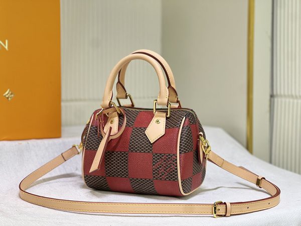 ルイヴィトン スピーディ バンドリエール18 ハンドバッグ バッグ レディース N40611 ルージュ N品 - 画像 (8)