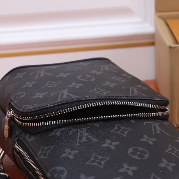ルイヴィトン ボディバッグ メンズ モノグラム エクリプス アウヴェニュー・スリングバッグ ブラック LOUIS VUITTON M47137 - 画像 (6)