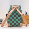 ルイヴィトン N40564 クリストファー ダミエレザー バックパック リュック MM グリーン/ブラウン N品 - 画像 (8)