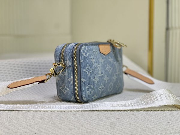 ルイヴィトン アルファ ウエアラブル ウォレット lv301242 ブルーデニム N品 ヴィトン デニム ショルダーバッグ - 画像 (9)