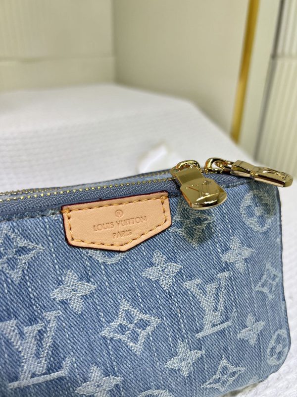 ルイヴィトン アルファ ウエアラブル ウォレット lv301242 ブルーデニム N品 ヴィトン デニム ショルダーバッグ - 画像 (5)