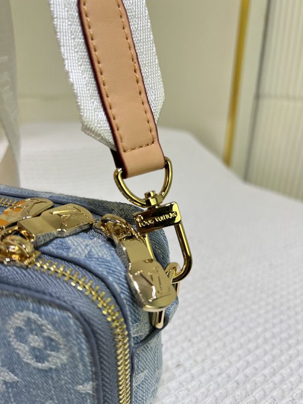 ルイヴィトン アルファ ウエアラブル ウォレット lv301242 ブルーデニム N品 ヴィトン デニム ショルダーバッグ - 画像 (4)
