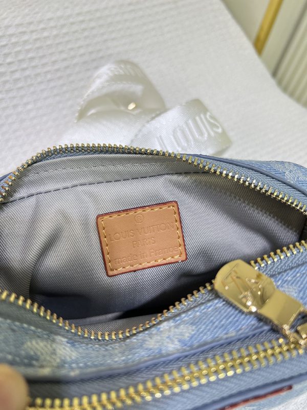 ルイヴィトン アルファ ウエアラブル ウォレット lv301242 ブルーデニム N品 ヴィトン デニム ショルダーバッグ - 画像 (3)