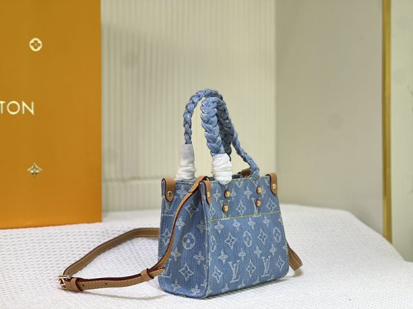 ルイヴィトン オンザゴー BB モノグラム･デニム ミニバッグ lv301245 N品 ルイヴィトン トートバッグ 布 本物 - 画像 (9)
