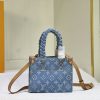 ルイヴィトン オンザゴー BB モノグラム･デニム ミニバッグ lv301245 N品 ルイヴィトン トートバッグ 布 本物 - 画像 (6)