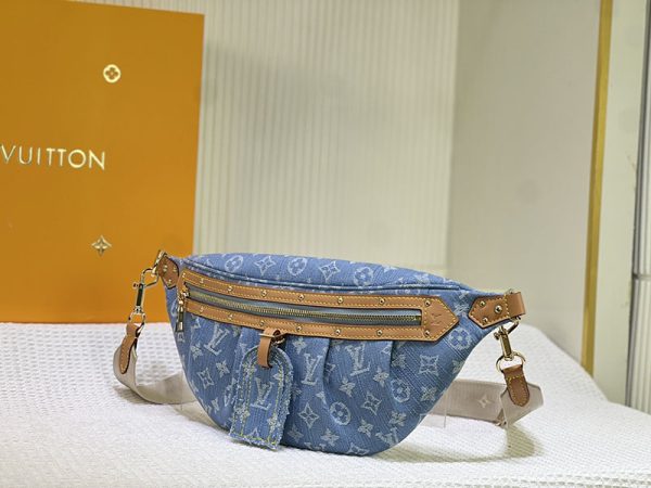 ルイヴィトン モノグラム デニム ハイ ライズ M46837 レディース ショルダーバッグ ボディバッグ N品 - 画像 (8)