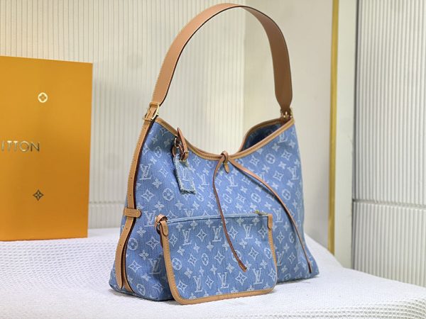 ルイヴィトン モノグラム デニム キャリーオールNM MM M46855 レディース ショルダーバッグ N品 - 画像 (9)
