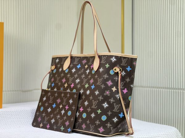 ルイヴィトン モノグラム ネヴァーフルMM チョコレート トートバッグ lv301254 N品 ヴィトン トートバッグ コーデ - 画像 (8)