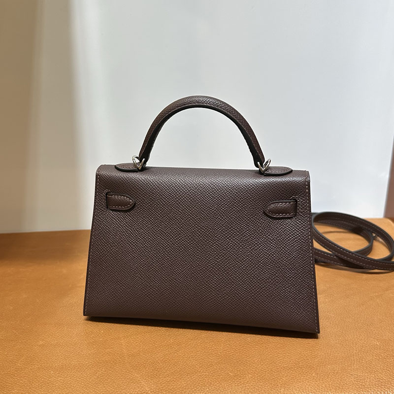 エルメス ミニバッグ HERMES ケリーミニ2 外縫い ルージュセリエ ヴォーエプソン シルバー金具 2521255 エルメスミニケリーバッグ - 画像 (2)