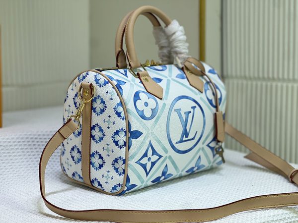 ルイヴィトン モノグラム タイル スピーディ バンドリエール 25cm ラゴン M11264 ボストンバッグ N品 - 画像 (9)