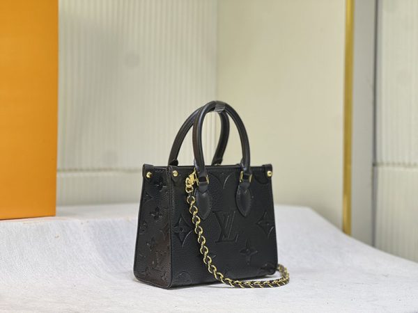 ルイヴィトン オンザゴーBB M46993 2WAYバッグ ハンドバッグ ショルダーバッグ モノグラムアンプラント ブラック N品 - 画像 (9)