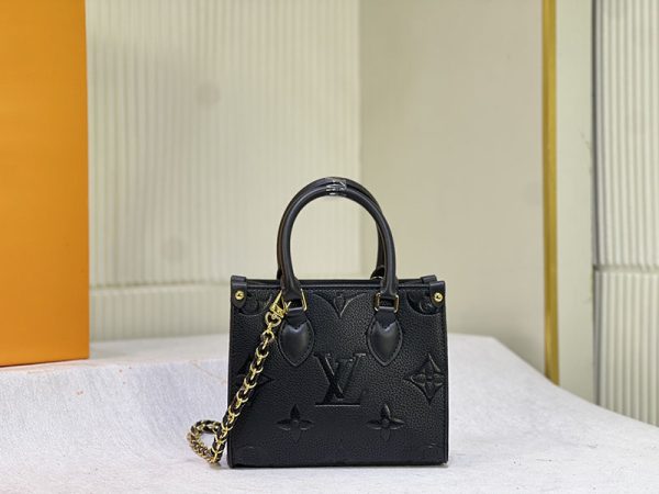 ルイヴィトン オンザゴーBB M46993 2WAYバッグ ハンドバッグ ショルダーバッグ モノグラムアンプラント ブラック N品 - 画像 (7)
