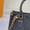 ルイヴィトン オンザゴーBB M46993 2WAYバッグ ハンドバッグ ショルダーバッグ モノグラムアンプラント ブラック N品 - 画像 (5)