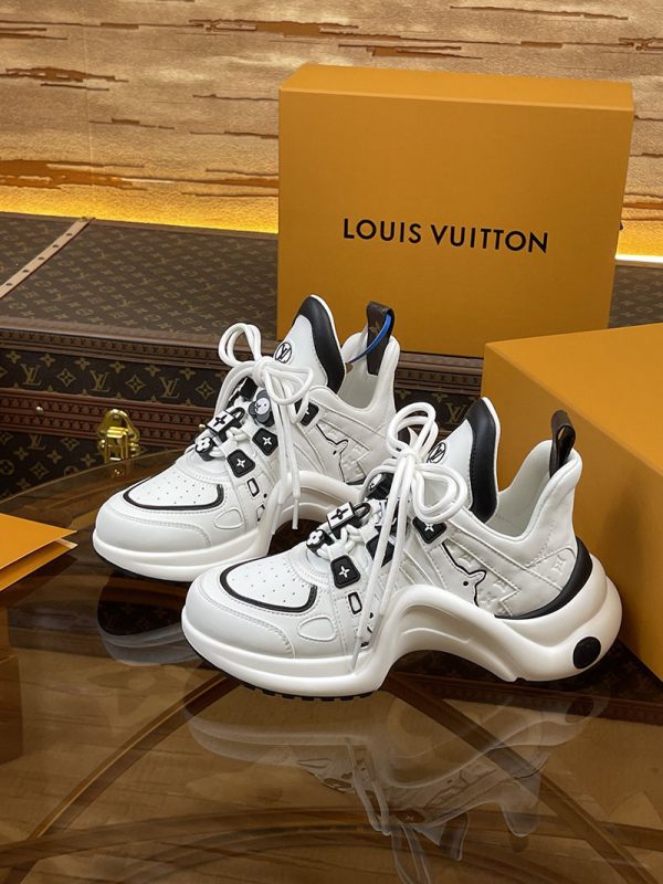 ルイヴィトン 靴 LV アークライト スニーカー レディース lv303277 ブラック/ホワイト N品 ルイヴィトンレディーススニーカー - 画像 (9)