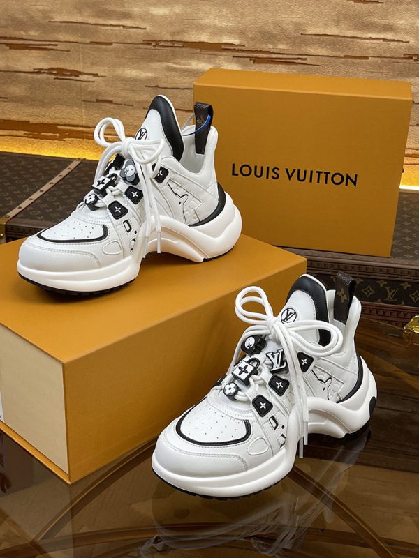 ルイヴィトン 靴 LV アークライト スニーカー レディース lv303277 ブラック/ホワイト N品 ルイヴィトンレディーススニーカー - 画像 (3)