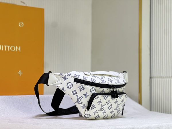 ルイヴィトン モノグラムシャドウ ラッシュバムバッグ ウエストバッグ ホワイト M25227 N品 - 画像 (9)