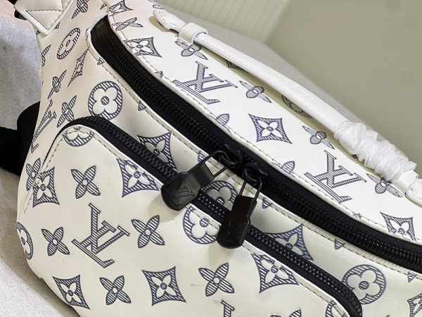 ルイヴィトン モノグラムシャドウ ラッシュバムバッグ ウエストバッグ ホワイト M25227 N品 - 画像 (7)