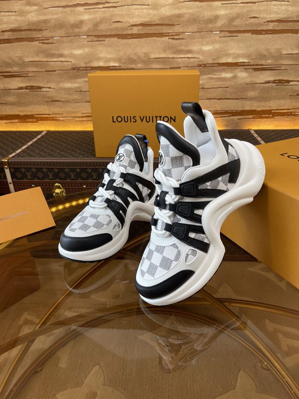 ルイヴィトン 靴 LV アークライト スニーカー レディース lv303282 ホワイト/ブラック N品 ヴィトンスニーカーレディース人気 - 画像 (7)