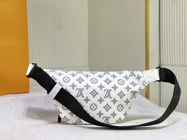 ルイヴィトン モノグラムシャドウ ラッシュバムバッグ ウエストバッグ ホワイト M25227 N品 - 画像 (5)