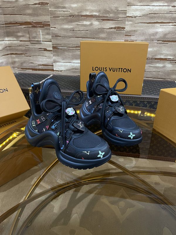 ルイヴィトン 靴 LV アークライト スニーカー レディース lv303285 ブラック N品 ヴィトン スニーカー レディース モノグラム - 画像 (8)