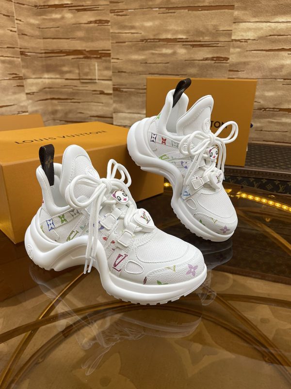 ルイヴィトン 靴 LV アークライト スニーカー レディース lv303286 ホワイト N品 ヴィトン スニーカー レディース モノグラム - 画像 (5)