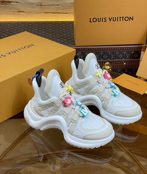 ルイヴィトン 靴 LV アークライト スニーカー レディース lv303290 グレー N品 ルイヴィトン アークライト 履き心地 - 画像 (9)