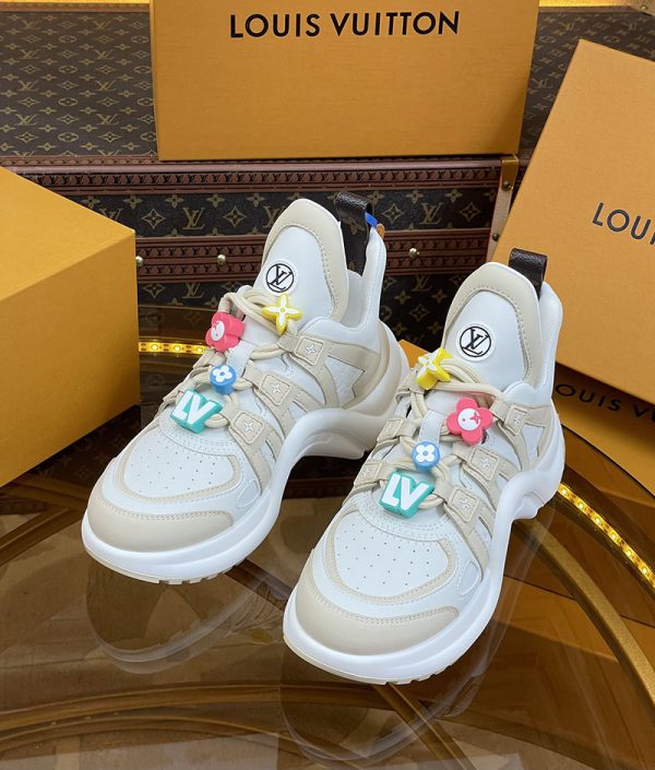 ルイヴィトン 靴 LV アークライト スニーカー レディース lv303290 グレー N品 ルイヴィトン アークライト 履き心地 - 画像 (8)