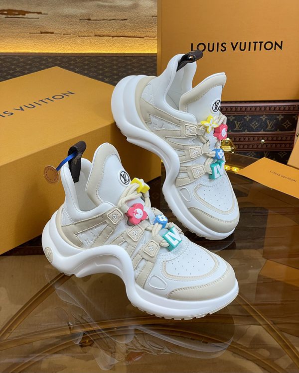 ルイヴィトン 靴 LV アークライト スニーカー レディース lv303290 グレー N品 ルイヴィトン アークライト 履き心地 - 画像 (7)