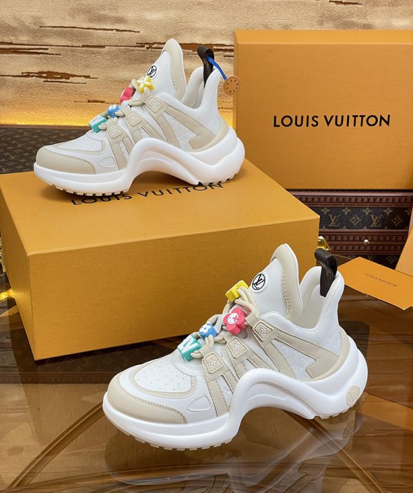 ルイヴィトン 靴 LV アークライト スニーカー レディース lv303290 グレー N品 ルイヴィトン アークライト 履き心地 - 画像 (6)