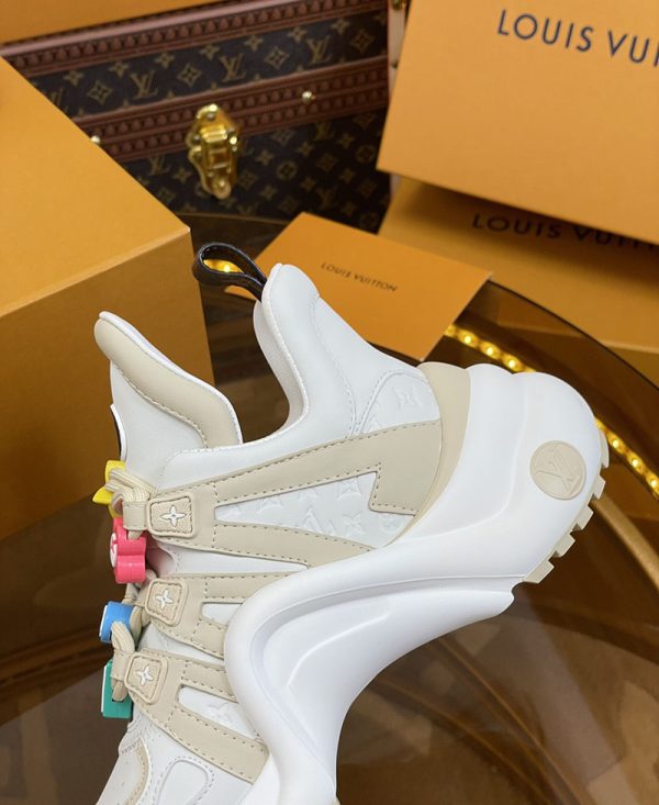 ルイヴィトン 靴 LV アークライト スニーカー レディース lv303290 グレー N品 ルイヴィトン アークライト 履き心地 - 画像 (5)