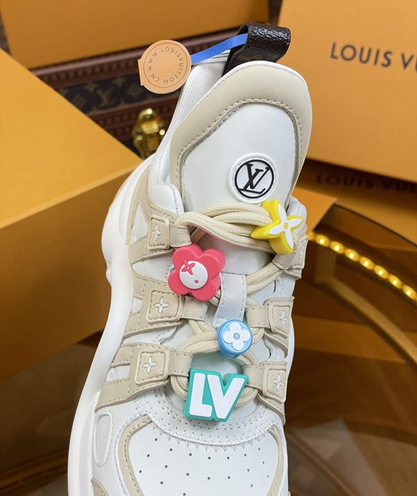 ルイヴィトン 靴 LV アークライト スニーカー レディース lv303290 グレー N品 ルイヴィトン アークライト 履き心地 - 画像 (3)