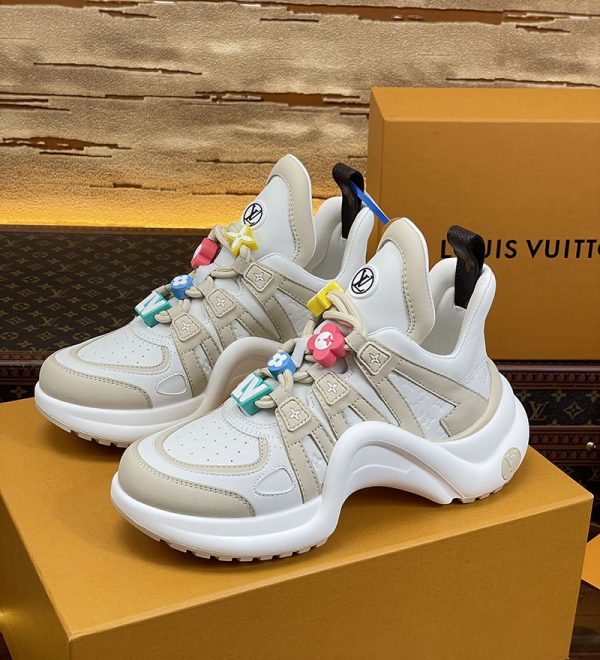 ルイヴィトン 靴 LV アークライト スニーカー レディース lv303290 グレー N品 ルイヴィトン アークライト 履き心地 - 画像 (2)