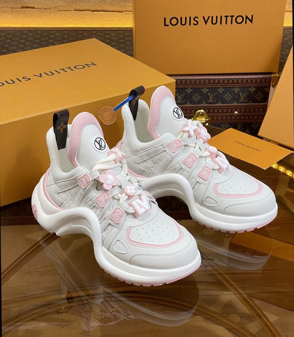 ルイヴィトン 靴 LV アークライト スニーカー レディース lv303291 ピンク N品 ルイヴィトン アークライト 履き心地 - 画像 (9)